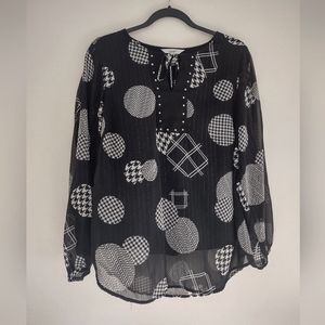 CJ Banks Women's long sleeve blouse XL